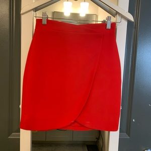 Bebe red skirt